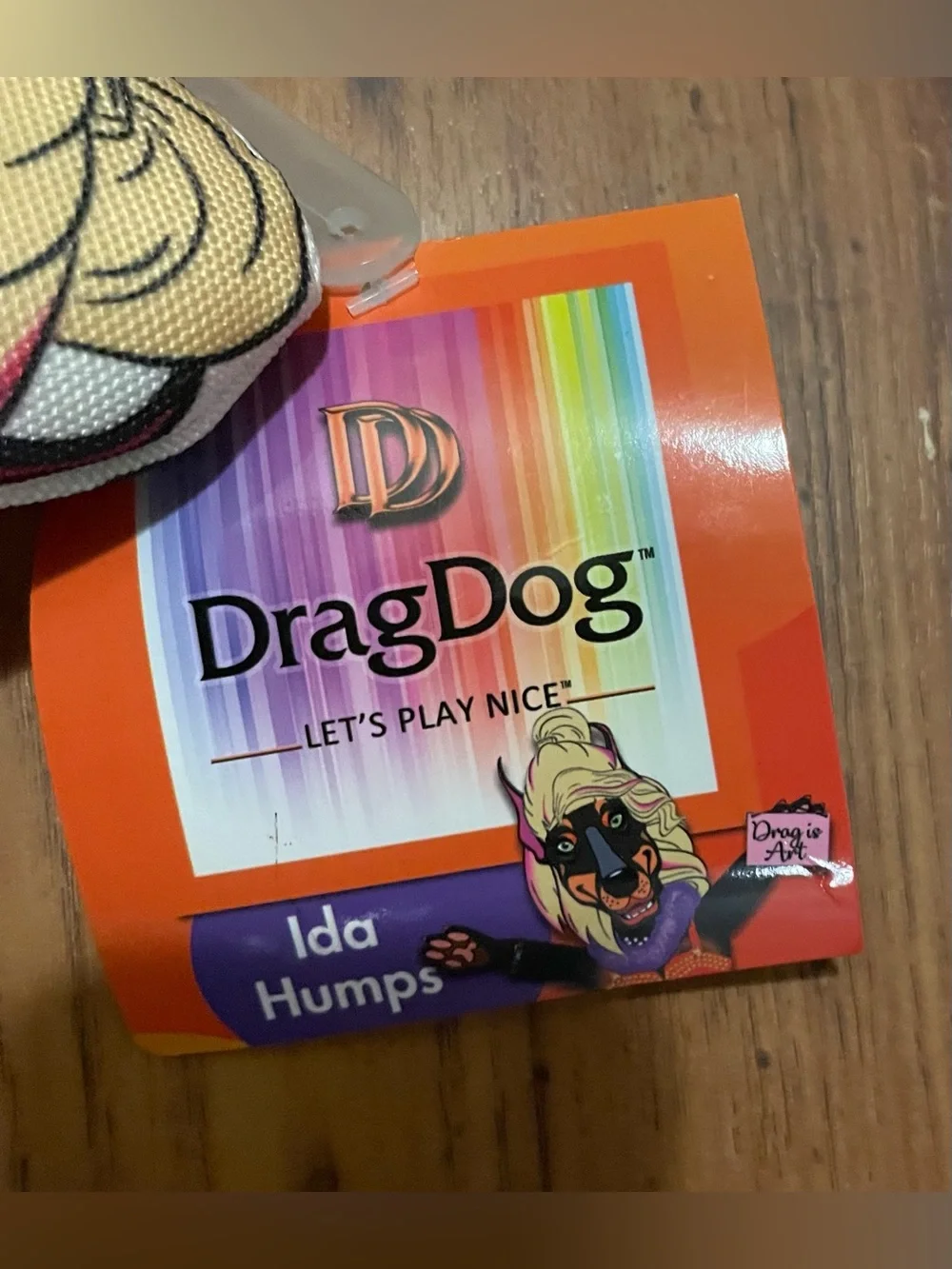 Dog Plush Toy Ida Humps Drag Dog Red Drag Queen Design New with Tags